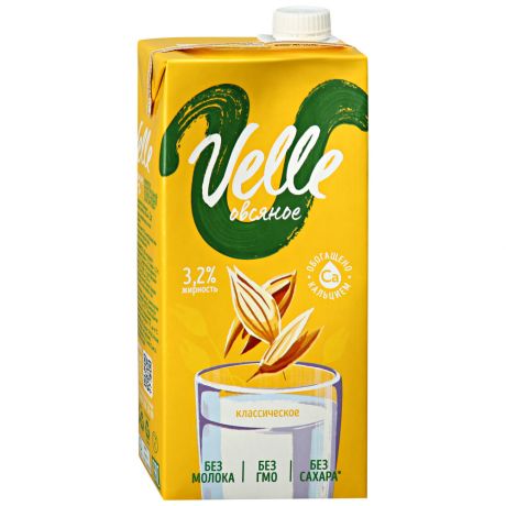 Напиток Velle растительный овсяный 3.2% 1 л
