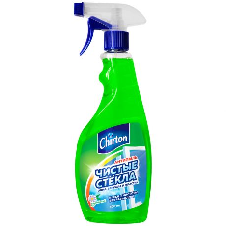 Чистящее средство Chirton Альпийский Луг жидкость для мытья стёкол 500 мл
