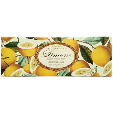 Подарочный набор мыла Saf Limone Лимон 100 г 3 штуки