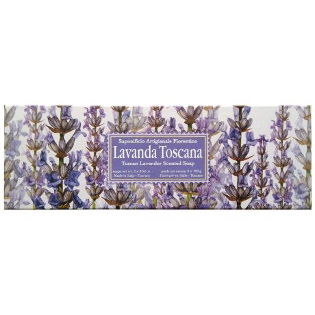 Подарочный набор мыла Saf Lavanda Toscana Тосканская лаванда 100 г 3 штуки