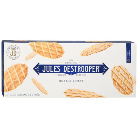 Печенье Jules Destrooper Butter Crisps хрустящее сливочное 100 г