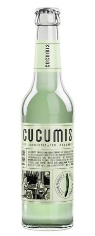 Напиток Cucumis Cucumber Лимонад на основе минеральной воды с огуречным соком и вытяжкой базилика газированный 0.33 л