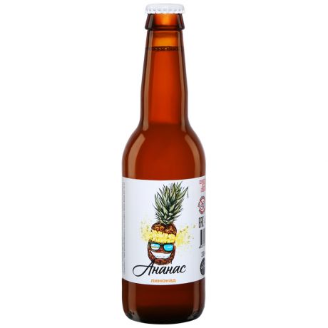 Напиток Custom Fresh Ананас безалкогольный сокосодержащий газированный 0.33 л