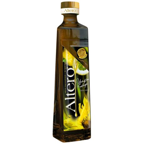 Масло Altero подсолнечное рафинированное дезодорированное с экстрактом цитрона и имбиря 500 мл