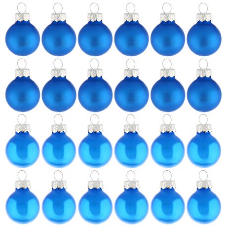 Украшение Новогоднее Magic Time подвесное Синие шарики 2.5х2.5х2.5 см