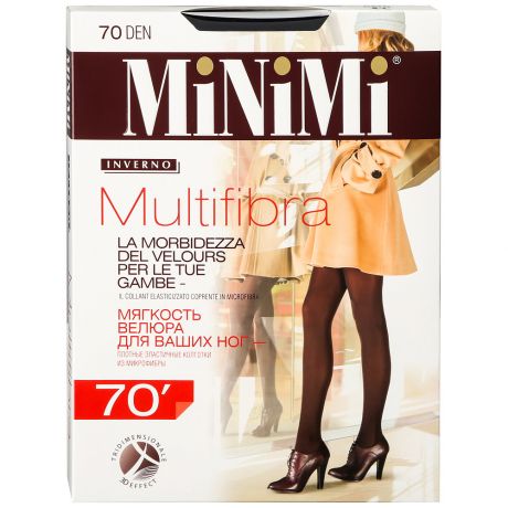Колготки MiNiMi Multifibra Nero размер 4 70 den