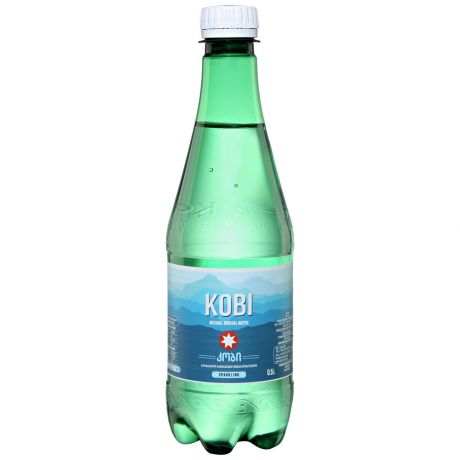 Вода минеральная лечебно-столовая KOBI газированная 0.5 л ПЭТ