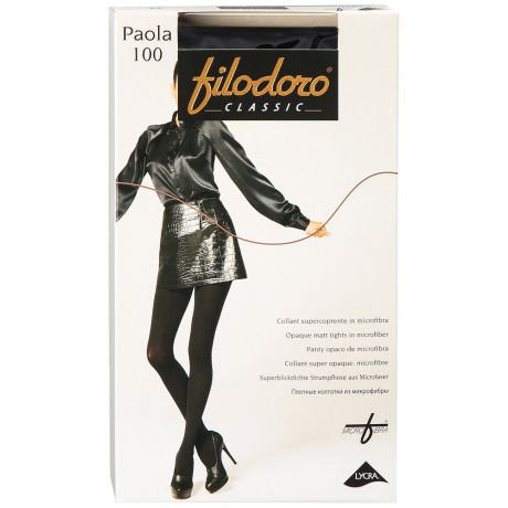 Колготки Filodoro Classic Paola Nero размер 2 100 den