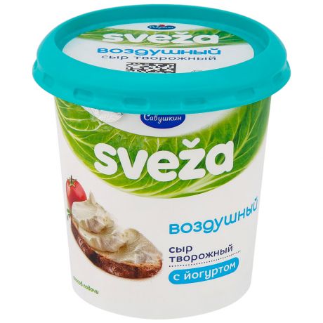 Сыр Sveza творожный с йогуртом Воздушный 50% 150 г