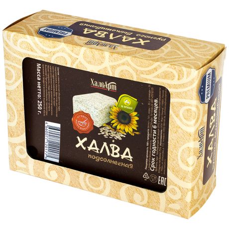 Халва ХалвАрт подсолнечная на фруктозе 250 г