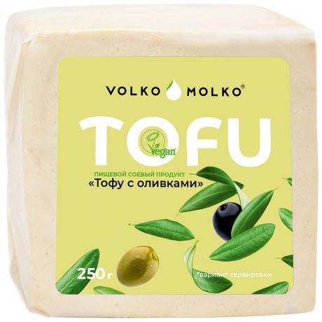 Продукт пищевой соевый VolkoMolko Тофу с оливками 250 г