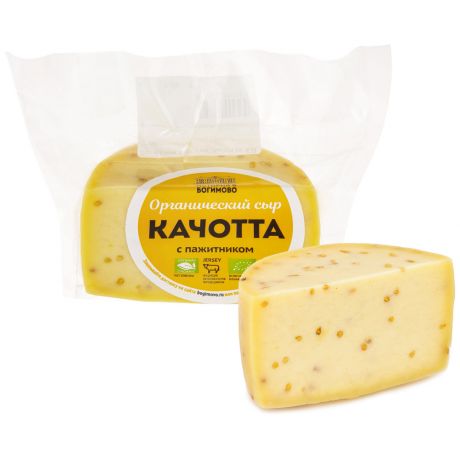 Сыр органический История в Богимово Качотта с пажитником из молока коров породы Джерси 250-400 г