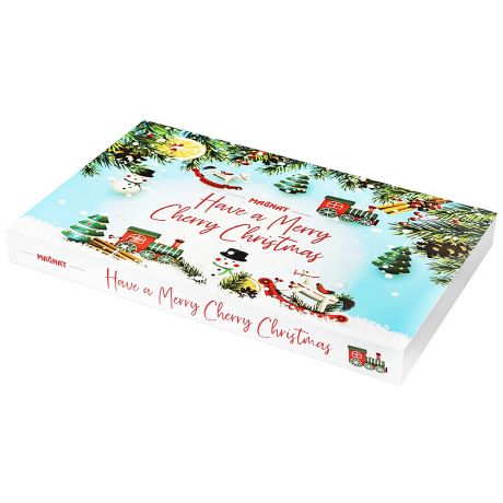Подарочный набор Magnat Christmas My Sweet Cherry Конфеты пралине из темного шоколада с вишневым ликером 145 г