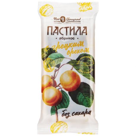 Пастила Nut Vinograd из абрикоса с грецким орехом 50 г