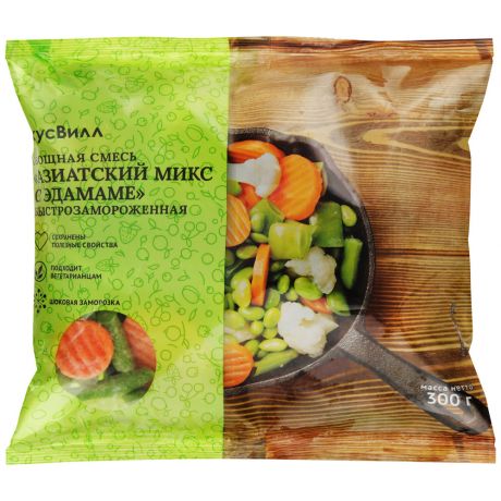 Смесь ВкусВилл овощная Азиатский микс c эдамаме замороженная 300 г