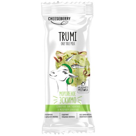 Мороженое Trumi by Cheeseberry эскимо сливочное фисташковое в молочном шоколаде 70 г