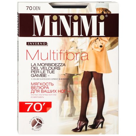 Колготки MiNiMi Multifibra Nero размер 3 70 den