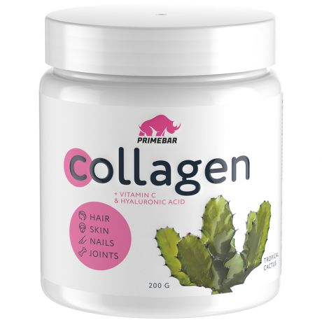 БАД Primebar Collagen Коллаген со вкусом Тропический кактус 200 г