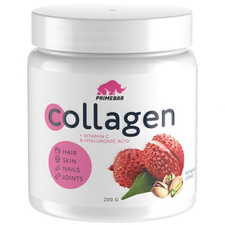 БАД Primebar Collagen Коллаген со вкусом Фисташки-личи 200 г