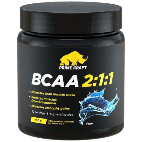 Комплекс Prime Kraft аминокислотный BCAA 2:1:1 с нейтральным вкусом pure 150 г