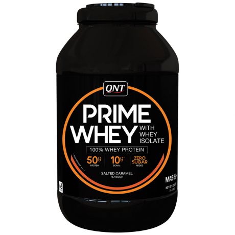 Смесь белковая QNT на основе сывороточного протеина и изолята Prime Whey со вкусом соленая карамель 2 кг