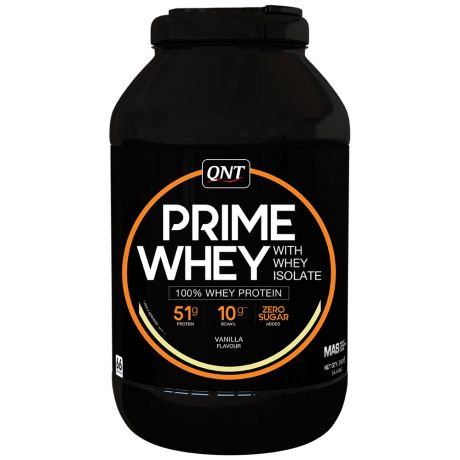 Смесь белковая QNT на основе сывороточного протеина и изолята Prime Whey со вкусом ванили 2 кг