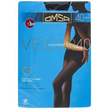 Колготки Omsa Velour Nero размер 4 40 den