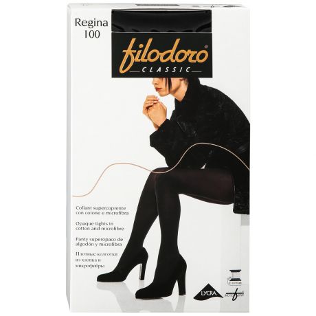 Колготки Filodoro Classic Regina Nero размер 4 100 den
