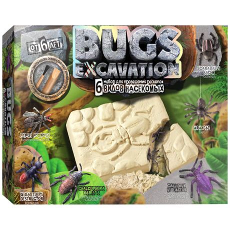 Набор Danko Toys Bugs Excavation Насекомые для проведения раскопок