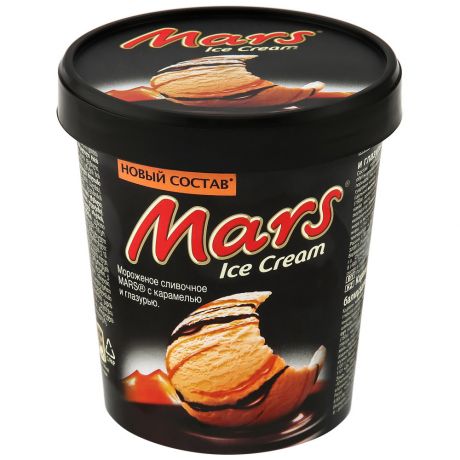 Мороженое Mars сливочное с карамелью и глазурью 300 г
