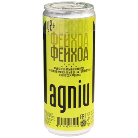 Напиток функциональный MagniuM со вкусом Фейхоа безалкогольный газированный 0.33 л