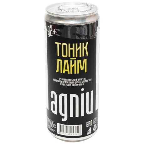 Напиток функциональный MagniuM со вкусом Тоник-Лайм безалкогольный газированный 0.33 л