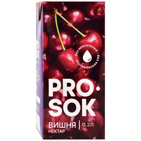 Нектар Pro Sok вишнёвый 0.2 л