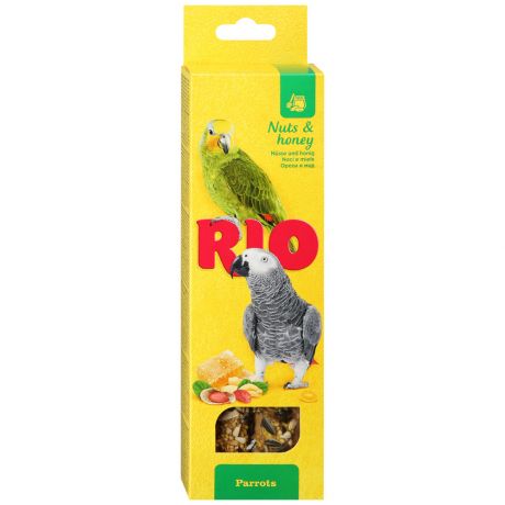 Лакомство Rio Палочки для попугаев с медом и орехами 2 штуки по 90 г