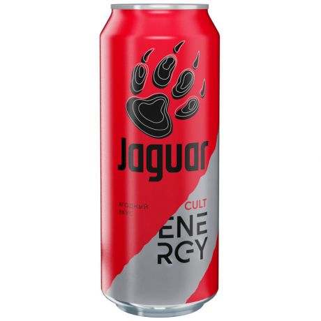 Энергетический напиток Jaguar Cult ягодный вкус 0.5 л