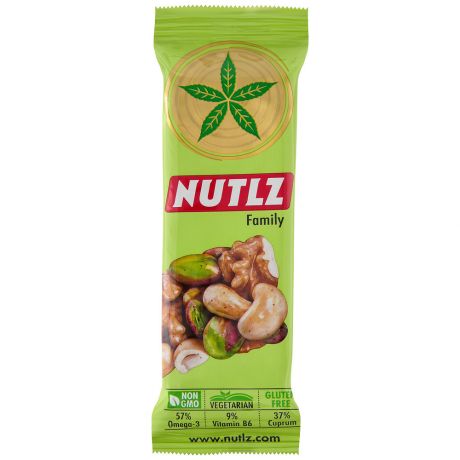 Ореховый батончик Nutlz Family 30 г