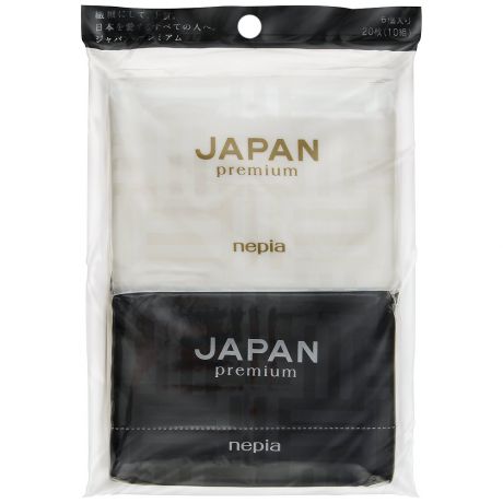 Бумажные платочки Nepia Japan premium двухслойные 10 штук