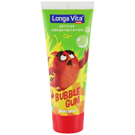 Зубная паста-гель детская Loga Vita Angry Birds Bubble Gum 75 г