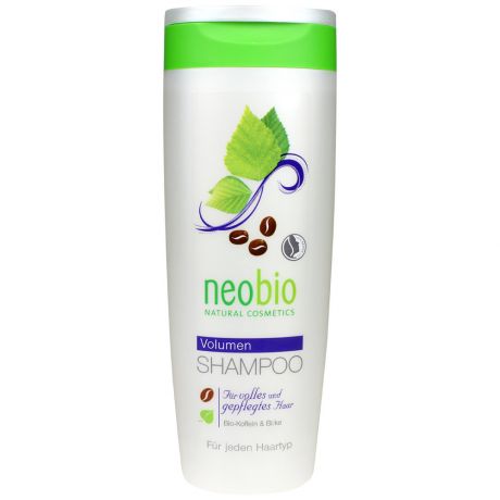 Шампунь для волос Neobio Объем с био-кофеином и био-березой 250 мл