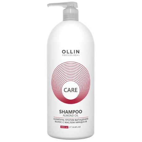 Шампунь для волос Ollin Professional Care Almond Oil Shampoo с маслом миндаля против выпадения 1 л