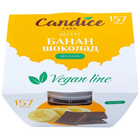 Десерт Candice Банан-шоколад веганский 100 г