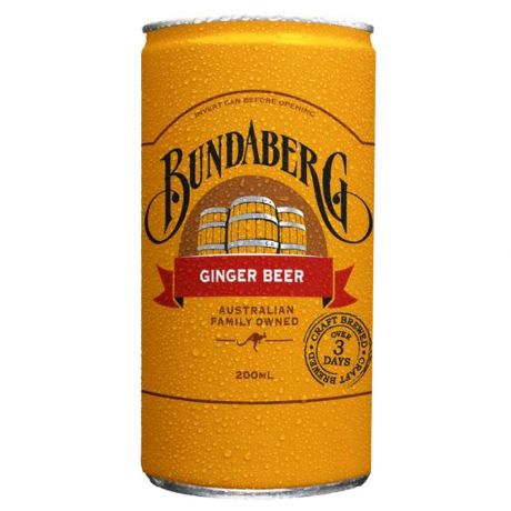 Лимонад Bundaberg Ginger Beer Имбирный 200 мл ЖБ
