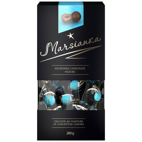 Конфеты Марсианка в подарочной упаковке со вкусом тирамису 200 г