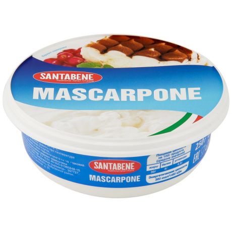 Сыр Santabene Mascarpone 80% 250 г