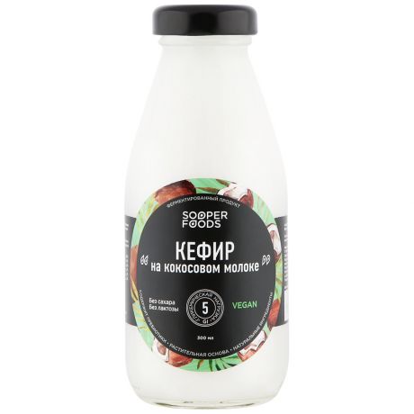 Кефир Sooperfoods на кокосовом молоке 300 мл