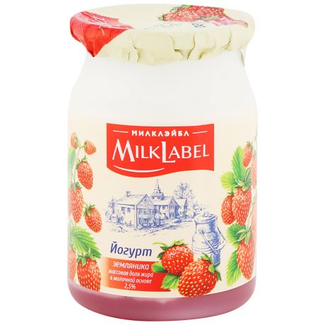 Йогурт MilkLabel Земляника 2.5% 130 г