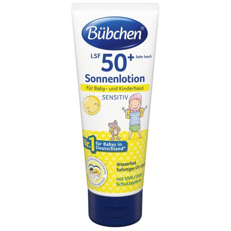 Молочко для чувствительной кожи детское Bubchen солнцезащитное ФЗ 50+ 100 мл