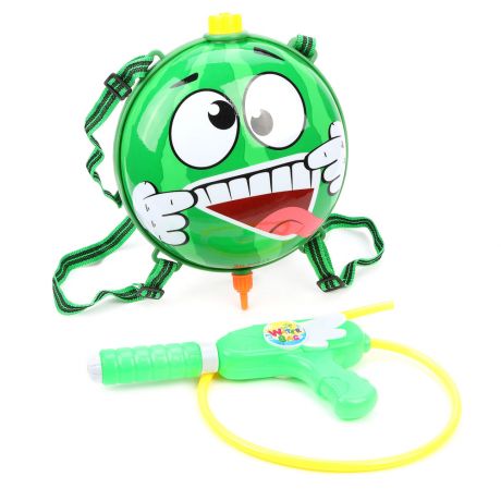 Набор Наша Игрушка Бластер водяной-рюкзак Арбуз зеленый