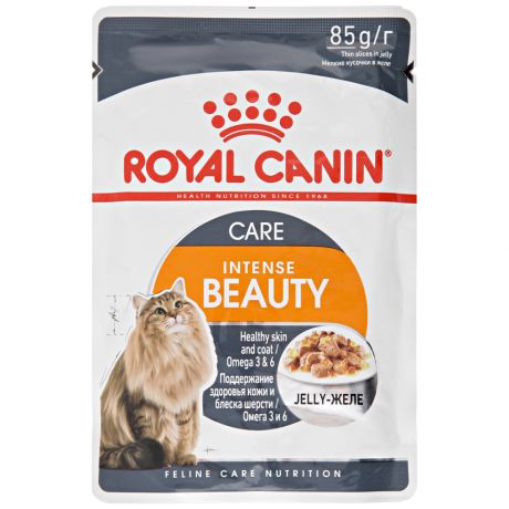 Корм влажный Royal Canin Intense Beauty желе поддержание красоты шерсти для кошек старше 1 года 85 г