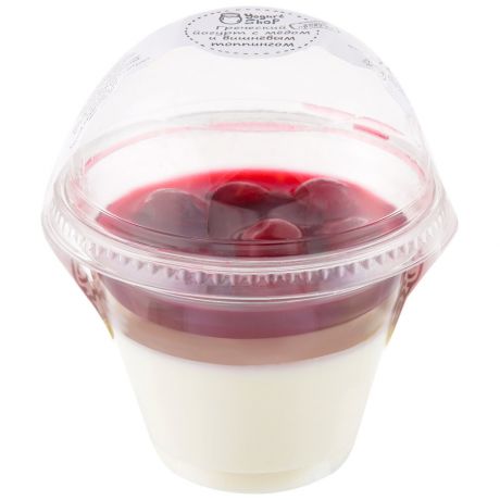 Йогурт Yogurt Shop греческий c вишневым топпингом 5% 185 г